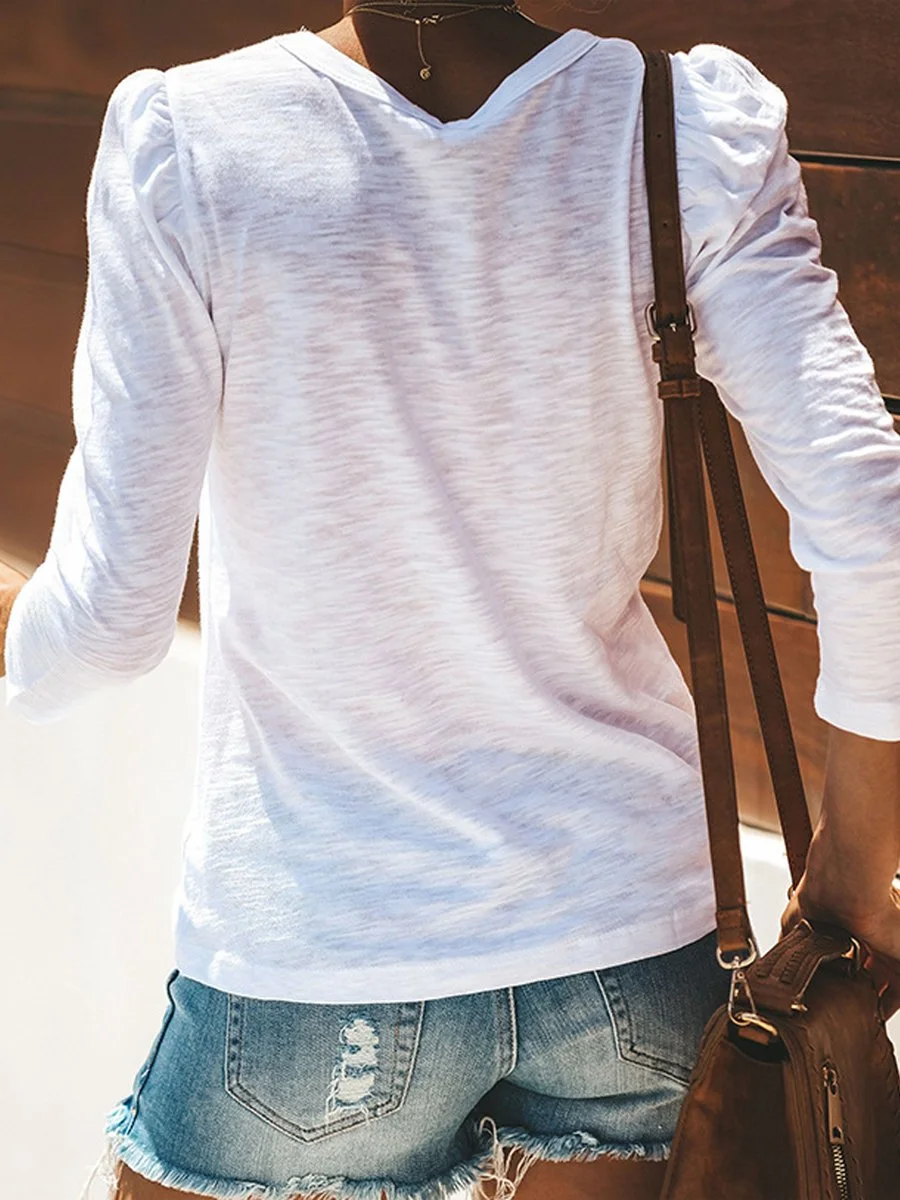 Elk Printed Nightwear Home T-shirt