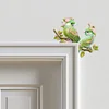(US Local)Green Bird  Diamond Painting Door Corner Sign DIY Door Frame Decoration