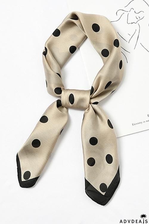 Dot Print Neck Scarf