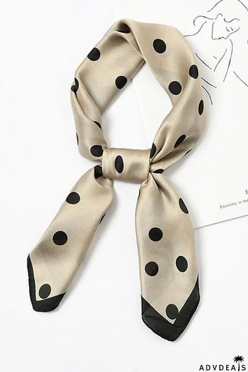 Dot Print Neck Scarf