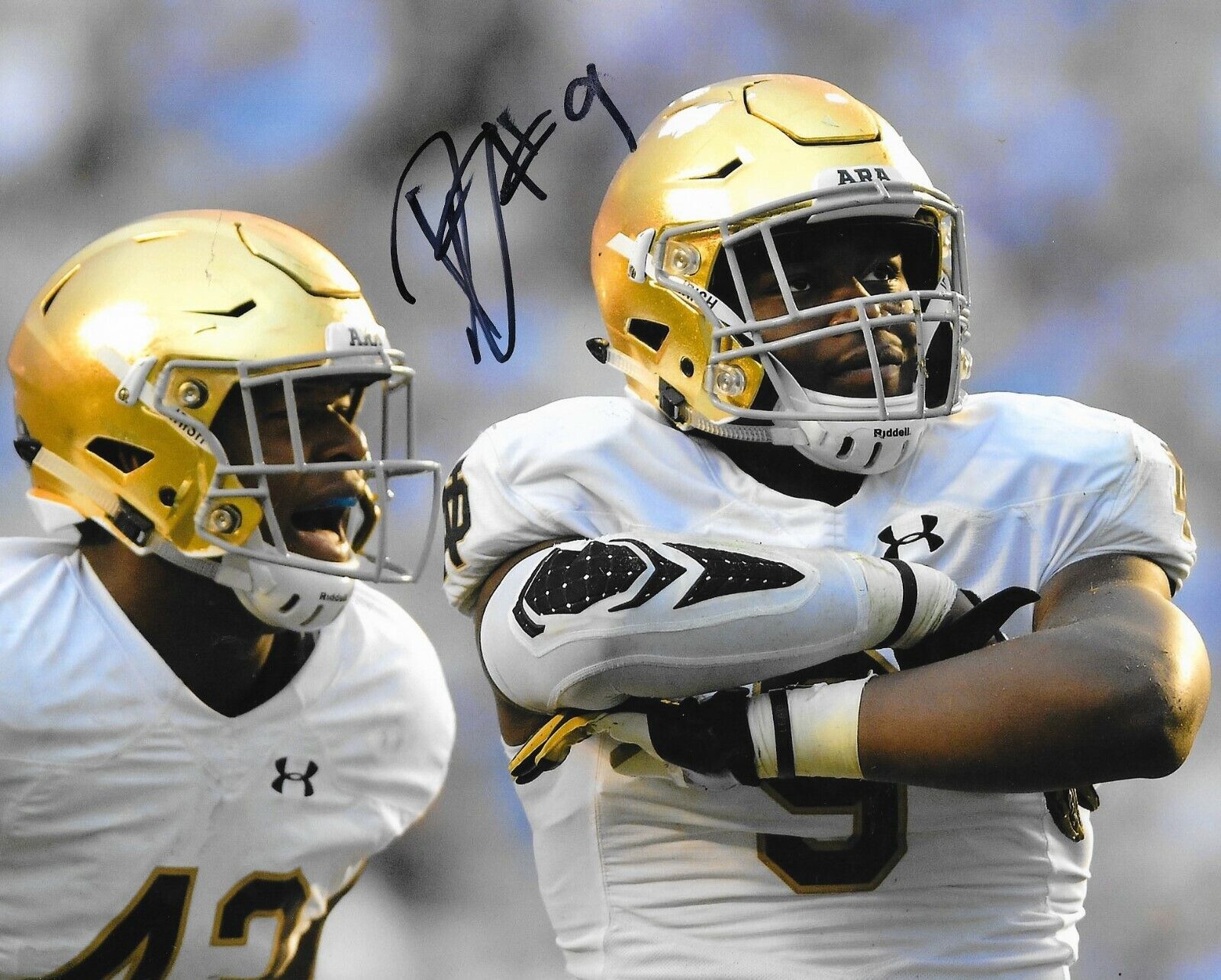 Daelin Hayes signed Notre Dame Fighting Irish 8x10 Photo Poster painting autographed 3