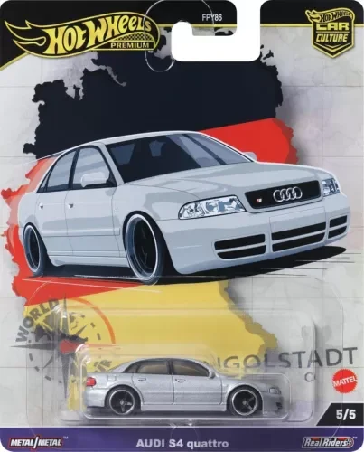 Dronehint NEW Hot Wheels Car Culture World Tour 5/5 HRV81 AUDI S4 QUATTRO 1:64 Scale toy Toy