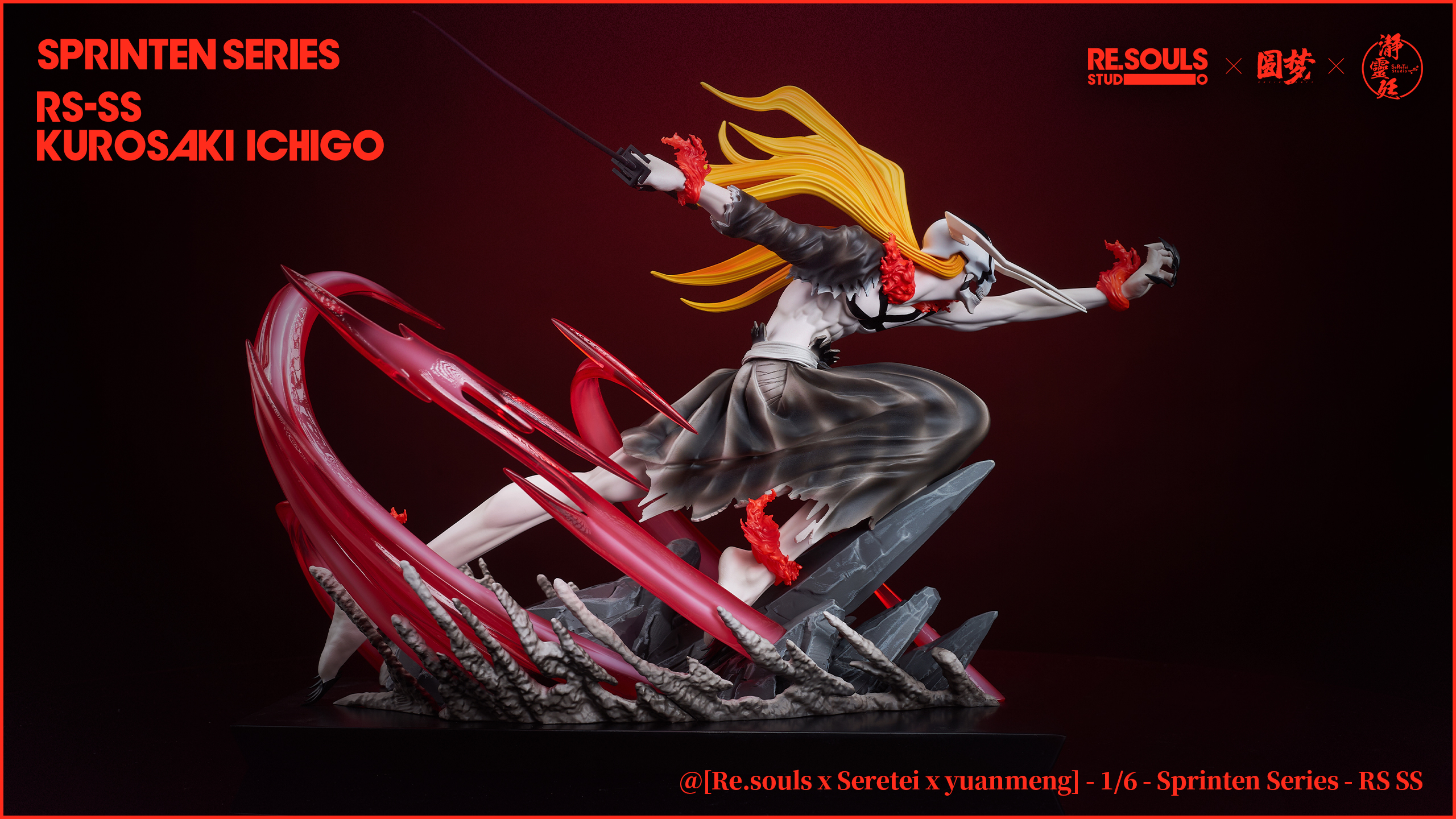 PRE-ORDER ReSouls & YuanMeng Studio BLEACH Sprinten  Ichigo 1/6 Statue(GK)