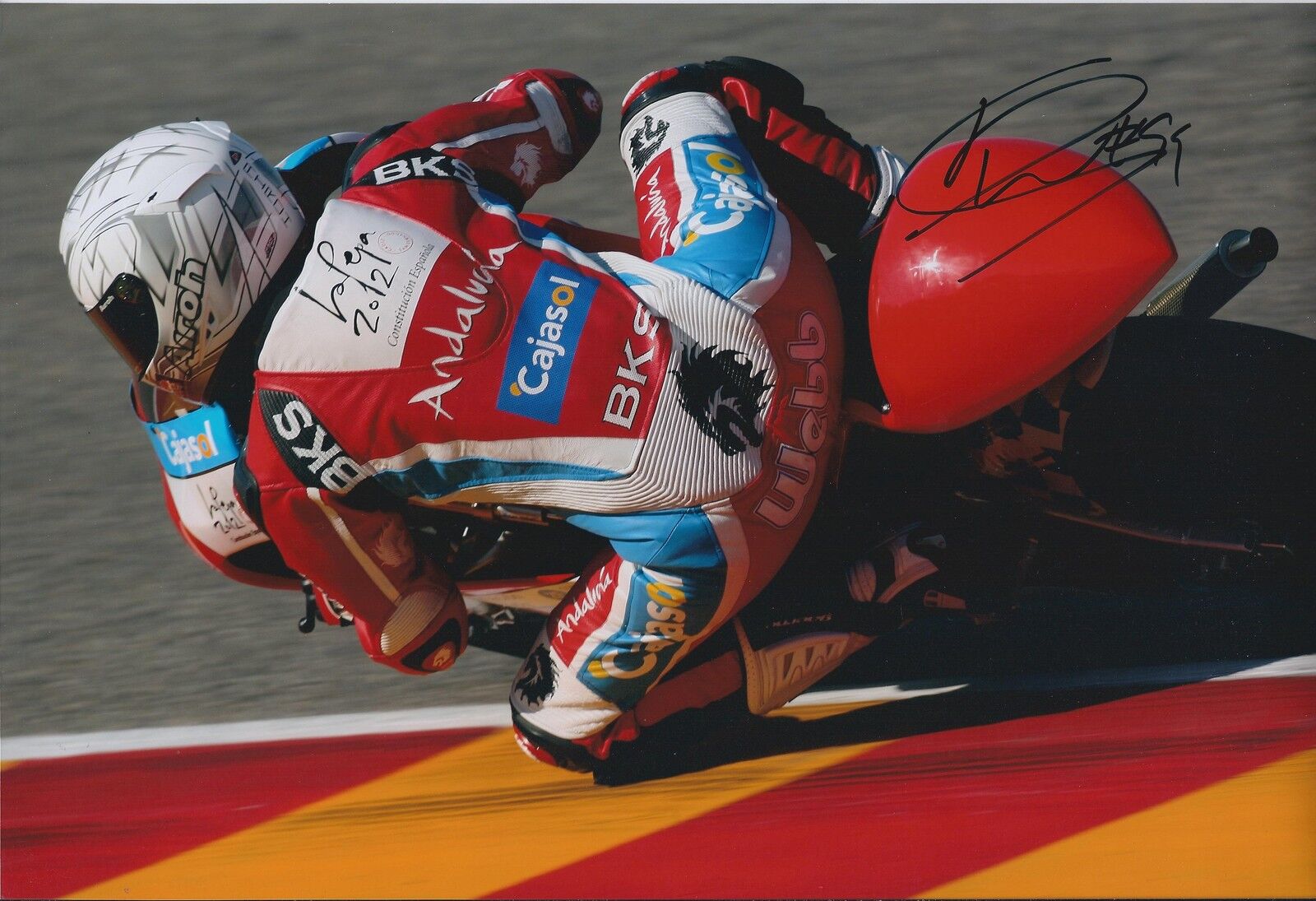 Danny WEBB SIGNED Mahindra RACING MOTO3 MOTO2 12x8 Photo Poster painting AFTAL Autograph COA