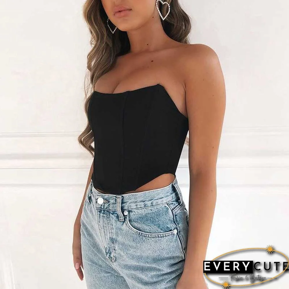 Waist Training Corset Bustier Tops Strapless