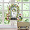 DIY Easter Egg Door Acrylic Special Shaped Diamond Painting Hanging Pendant