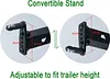 AMK RC Trailer, 1/10 Scale Trailer, Metal 1/10 RC Trailer with RC Trailer Hook Coupler and 1/10 RC Kinetic Winch Strap for 1/10 RC Crawler SCX10 TRX6 Redcat GEN8 TRX4 Upgrades