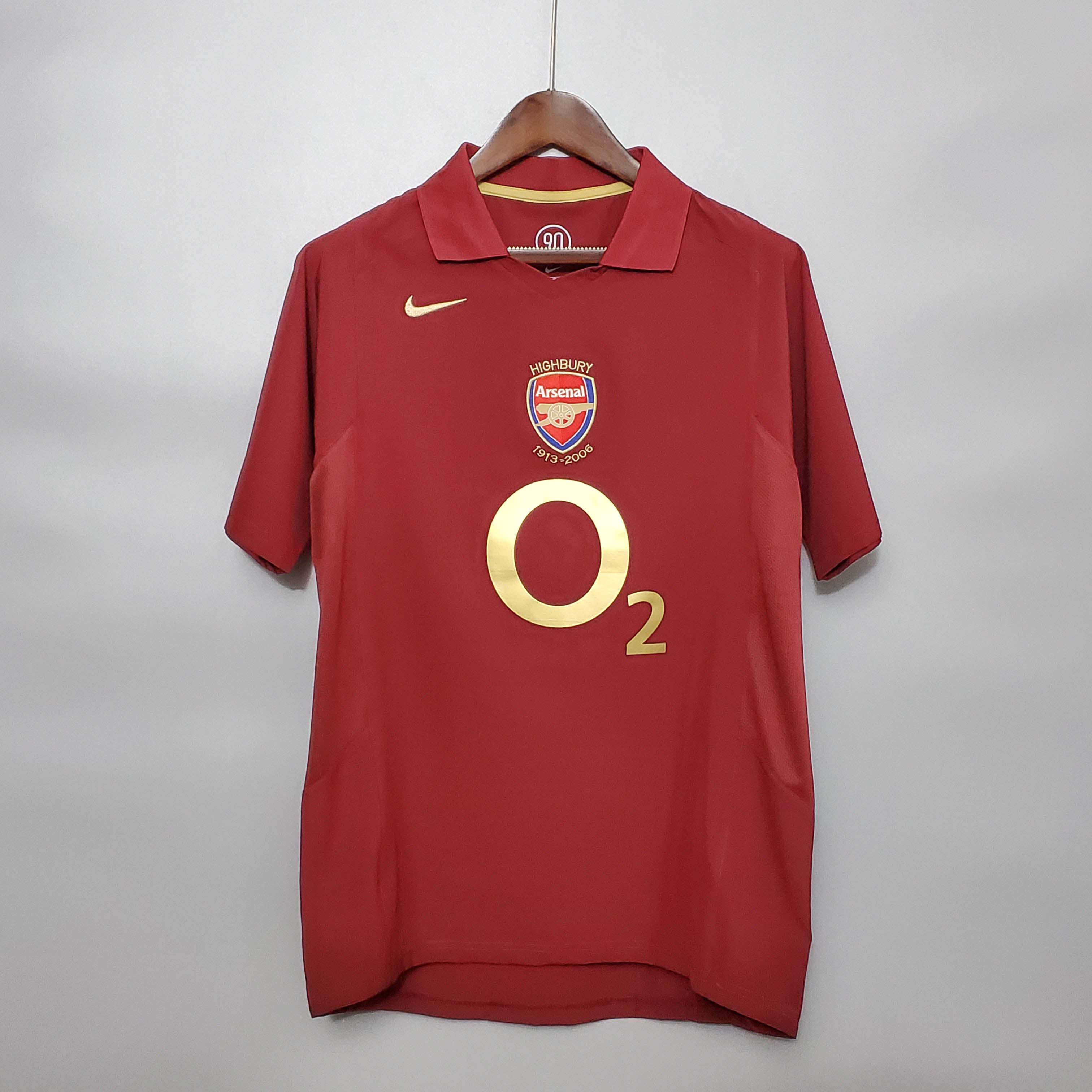 2005-2006 Retro Arsenal Home Football Shirt 1:1 Thai Quality- Maxi Kit