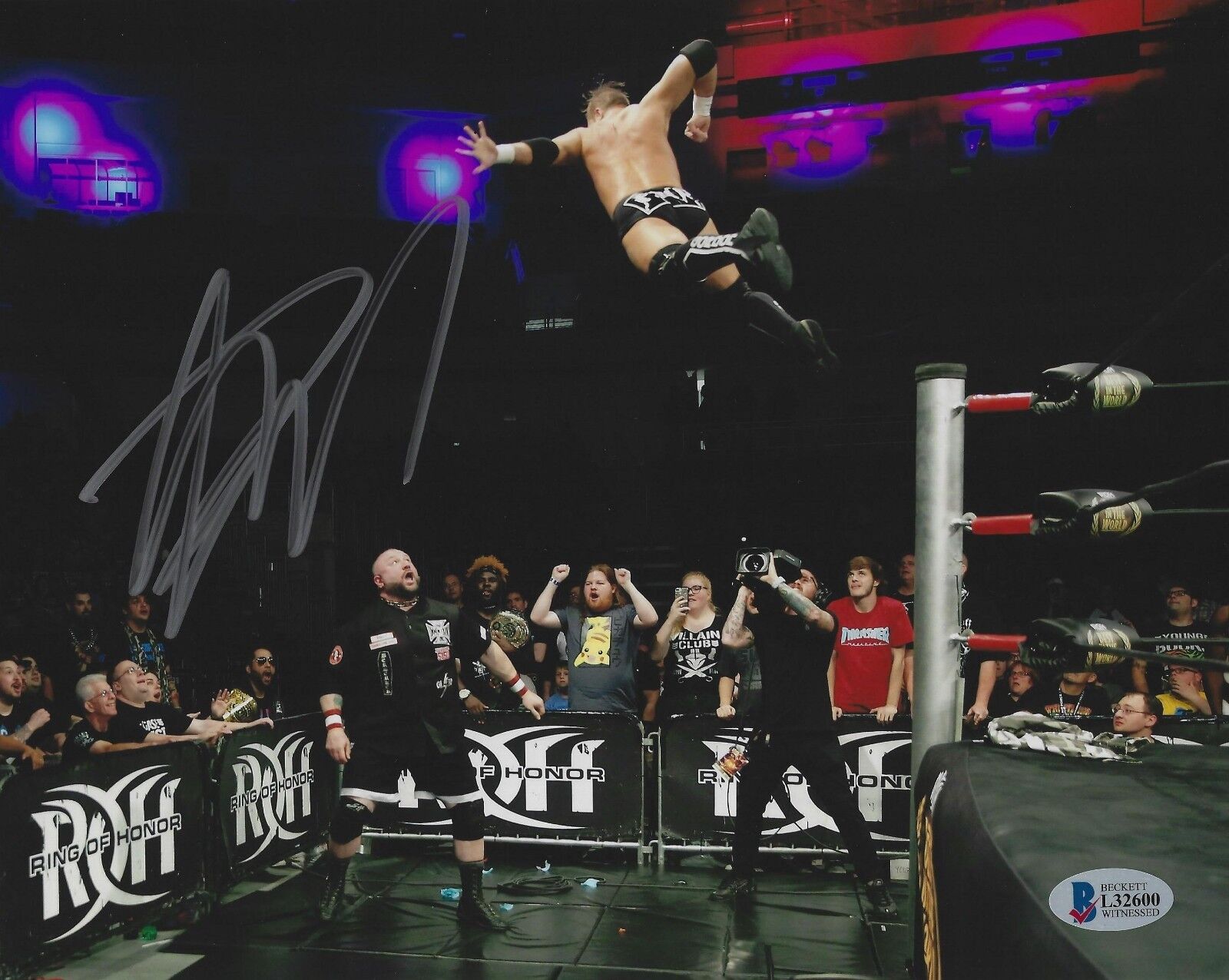 Flip Gordon Signed 8x10 Photo Poster painting BAS Beckett COA New Japan Pro Wrestling ROH Auto 5