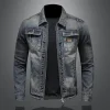 Fashion denim trend retro casual jacket