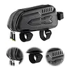 Bicycle Hard Shell Triangle Bag Anti-Scratch Bike Front Handlebar Bag Large Capacity Road Bike Front Tube Pouch for Road Mountain Bikes Frame Bag
