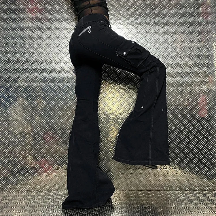 Gothic Fashion Slim Denim Pant