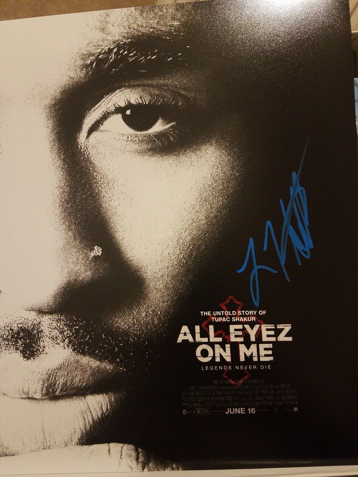 L.T HUTTON SIGNED AUTOGRAPHED ALL EYEZ ON ME 8x10 Photo Poster painting RARE PRODUCER DEATH ROW