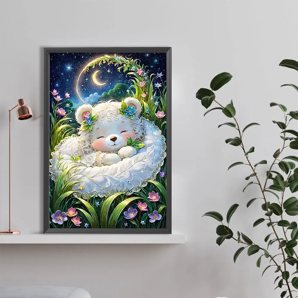 Diamond Painting - Full Round Drill - Little Bear(Canvas|40*60cm)