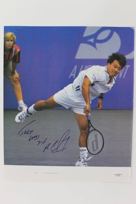 Michael Chang Tennis Signed Authentic 10X12 Magazine Photo Poster painting JSA #G16191