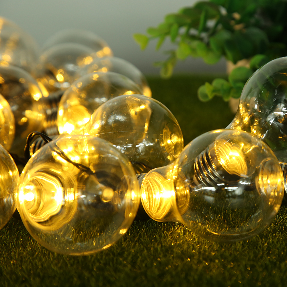 

8m 30 LED String Garden Wedding Garlands Fairy Solar Light Bulbs, 501 Original