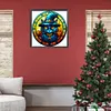 Halloween Black Cat Glass Painting-Paint by Numbers Acrylic Painting 50*50CM