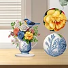 Diamond Painting Acrylic Bird Flower Vase Desktop Ornament Kit for Decoration