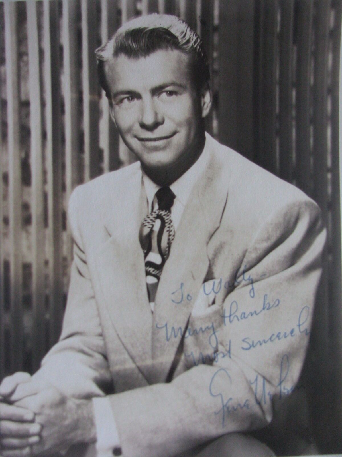 Gene Nelson Original Autographed 8X10 Photo Poster painting