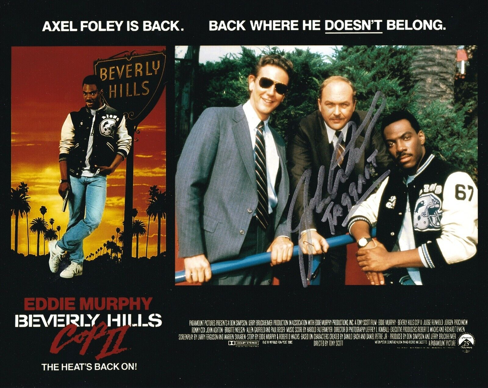 John Ashton REAL hand SIGNED Beverly Hills Cop Movie Photo Poster painting #2 COA Autographed