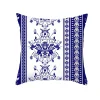 Blue Floral Plush Home Living Creative Sofa Cushion Pillow Cover