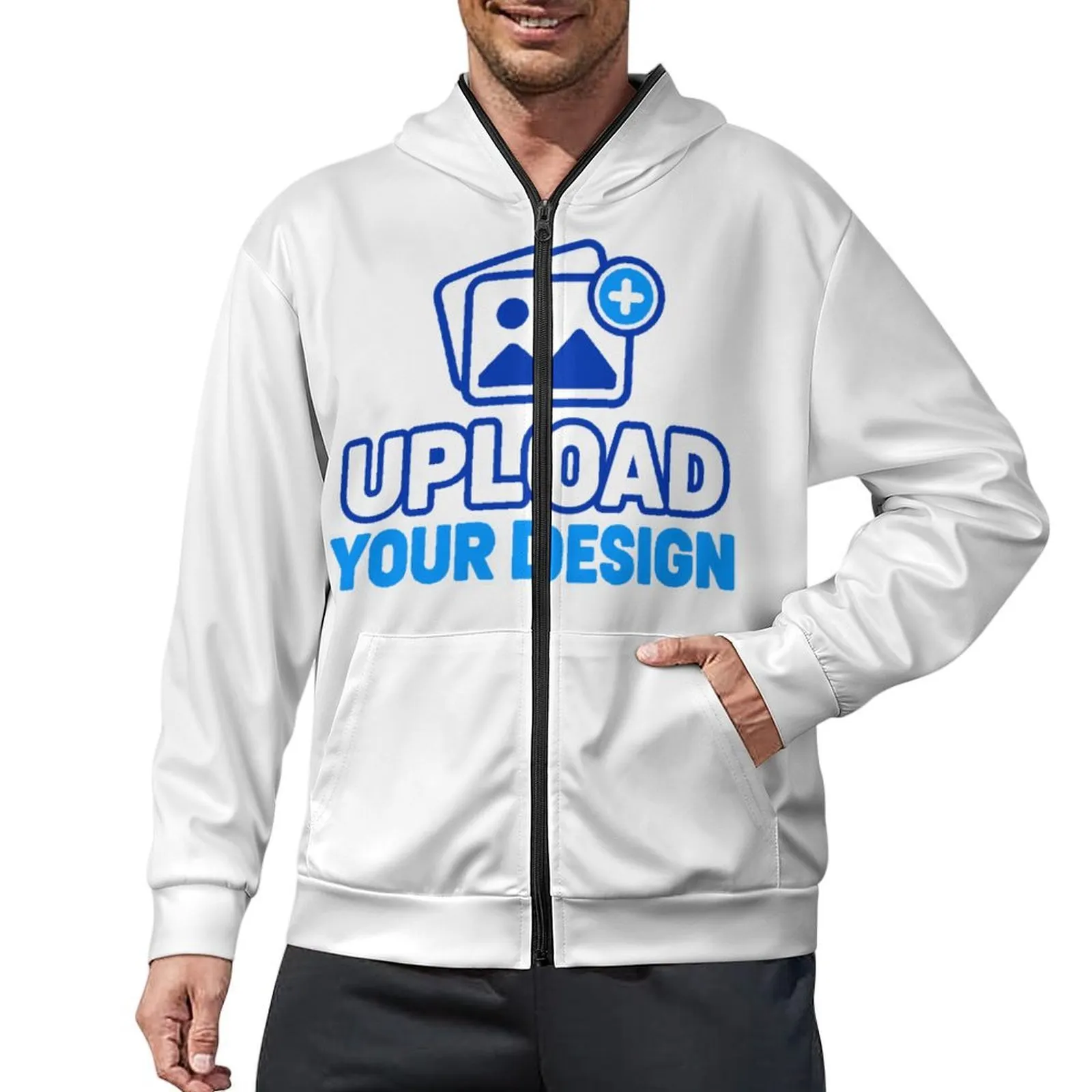 Men's Full-Zip Sweatshirt custom product view 9