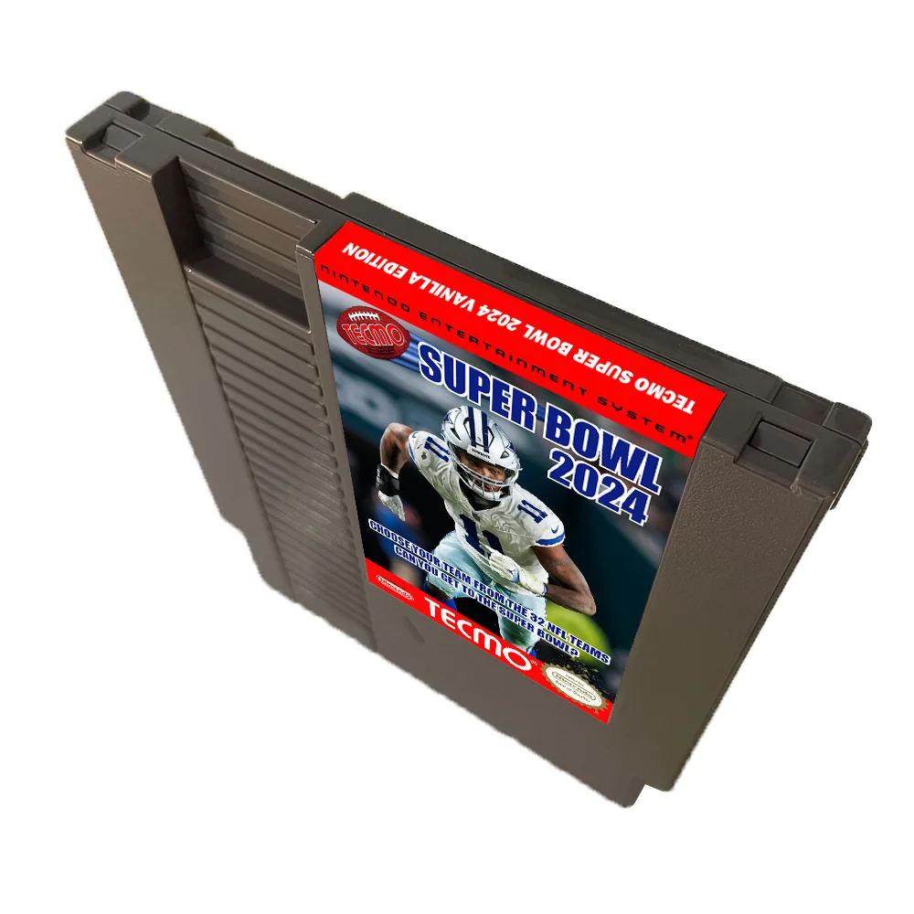 TECMO SUPER BOWL 2024 VANILLA EDITION NES For Nintendo Entertainment System Console - 8 Bit Game Cartridge