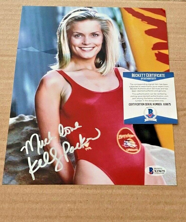 KELLY PACKARD SIGNED BAYWATCH 8X10 Photo Poster painting BECKETT CERTIFIED