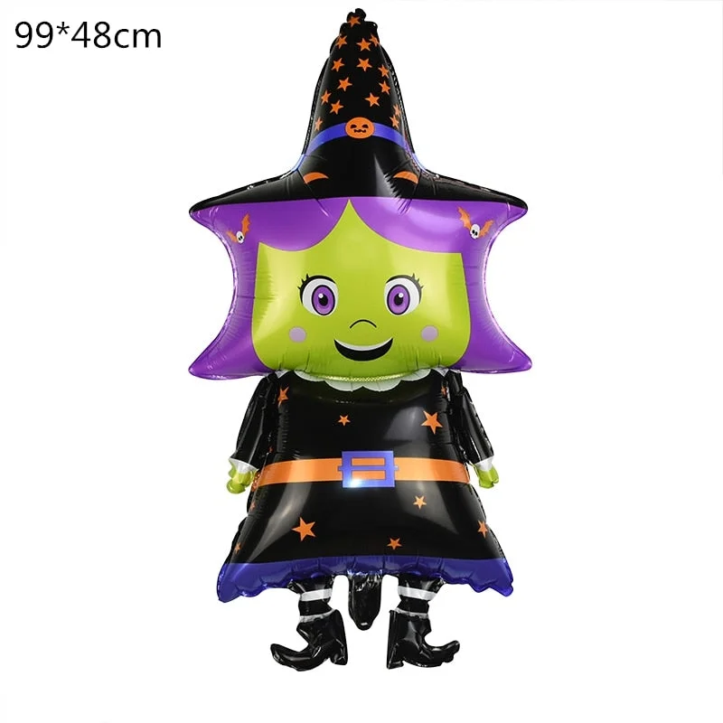 Halloween Pumpkin Ghost Balloons Halloween Decorations Spider Foil Balloons Inflatable Toys Bat Globos Halloween Party Supplies