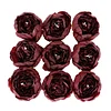 10 Pack | 3" Burgundy Artificial Silk DIY Craft Peony Flower Heads