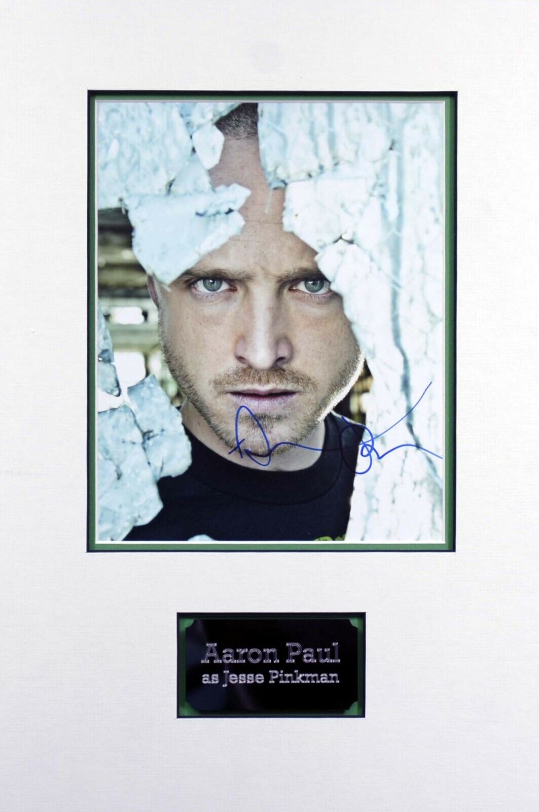 Aaron PAUL Jesse PINKMAN Breaking Bad Signed Mounted Photo Poster painting Display AFTAL RD COA