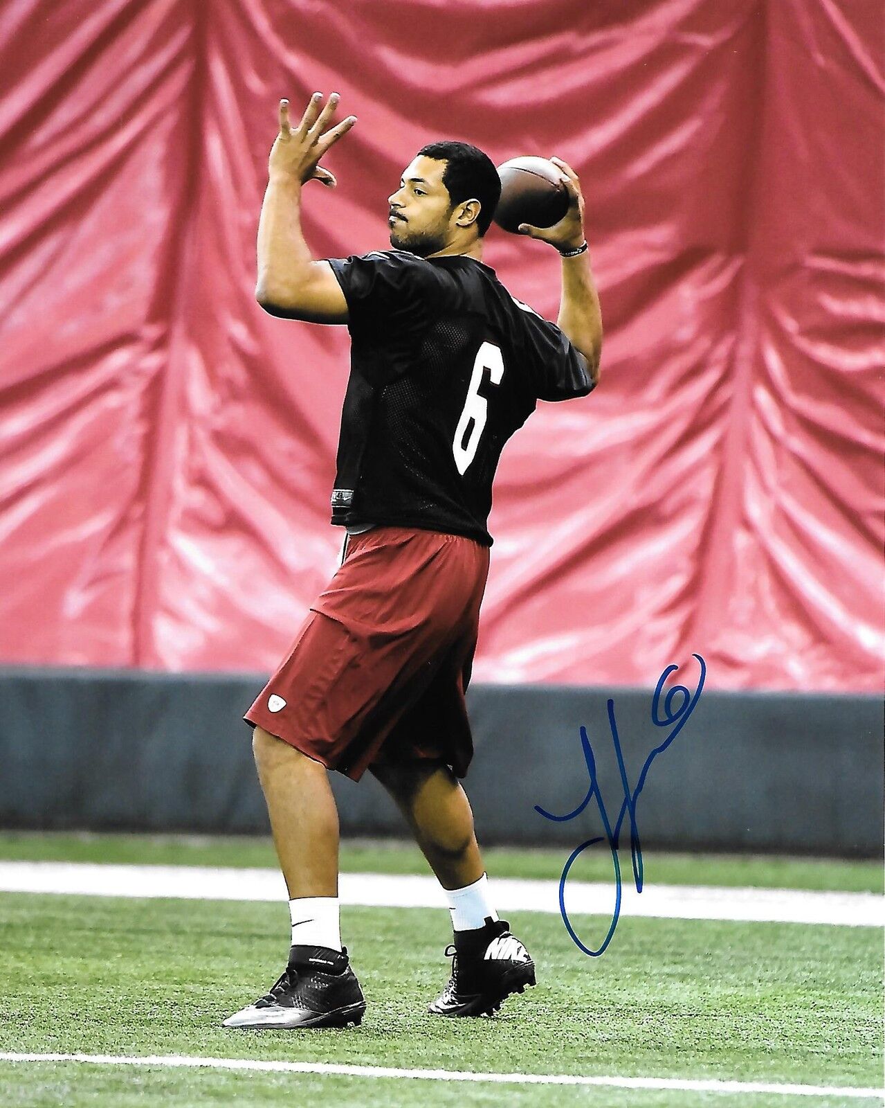 GFA Arizona Cardinals * LOGAN THOMAS * Signed 8x10 Photo Poster painting L2 COA