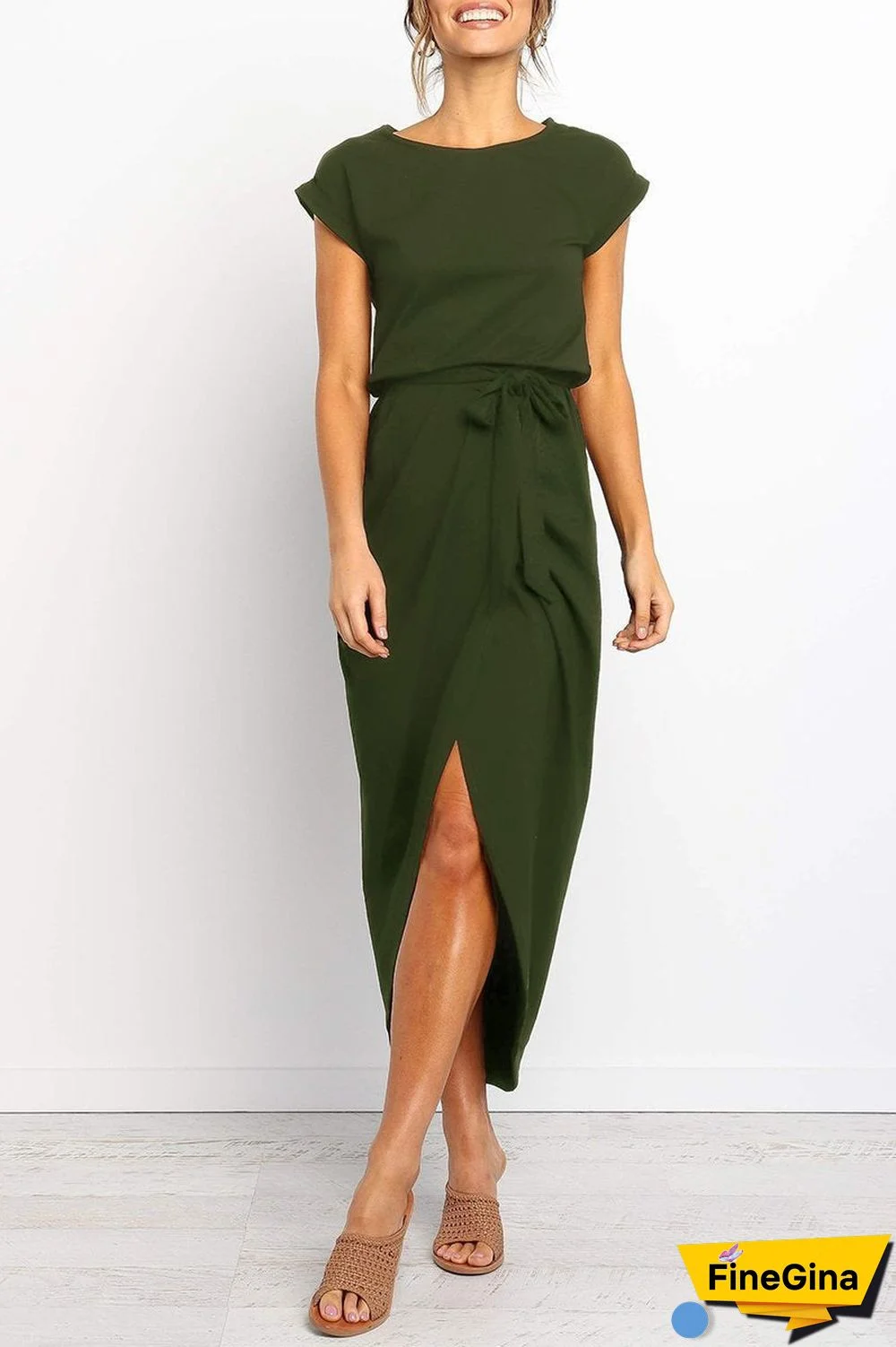 After Midnight Ankle Length Midi Dress(4 Colors)