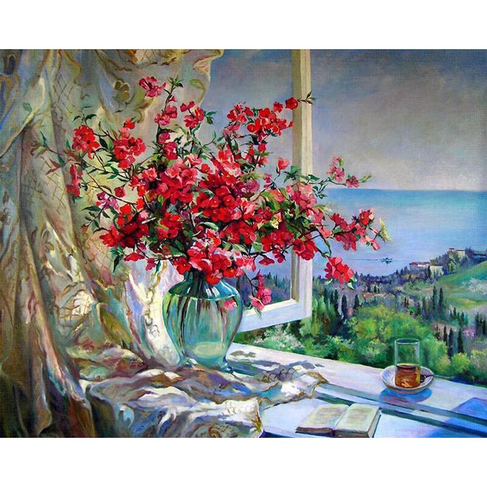 

40x50cm - Paint By Numbers Flower Scenery, 501 Original