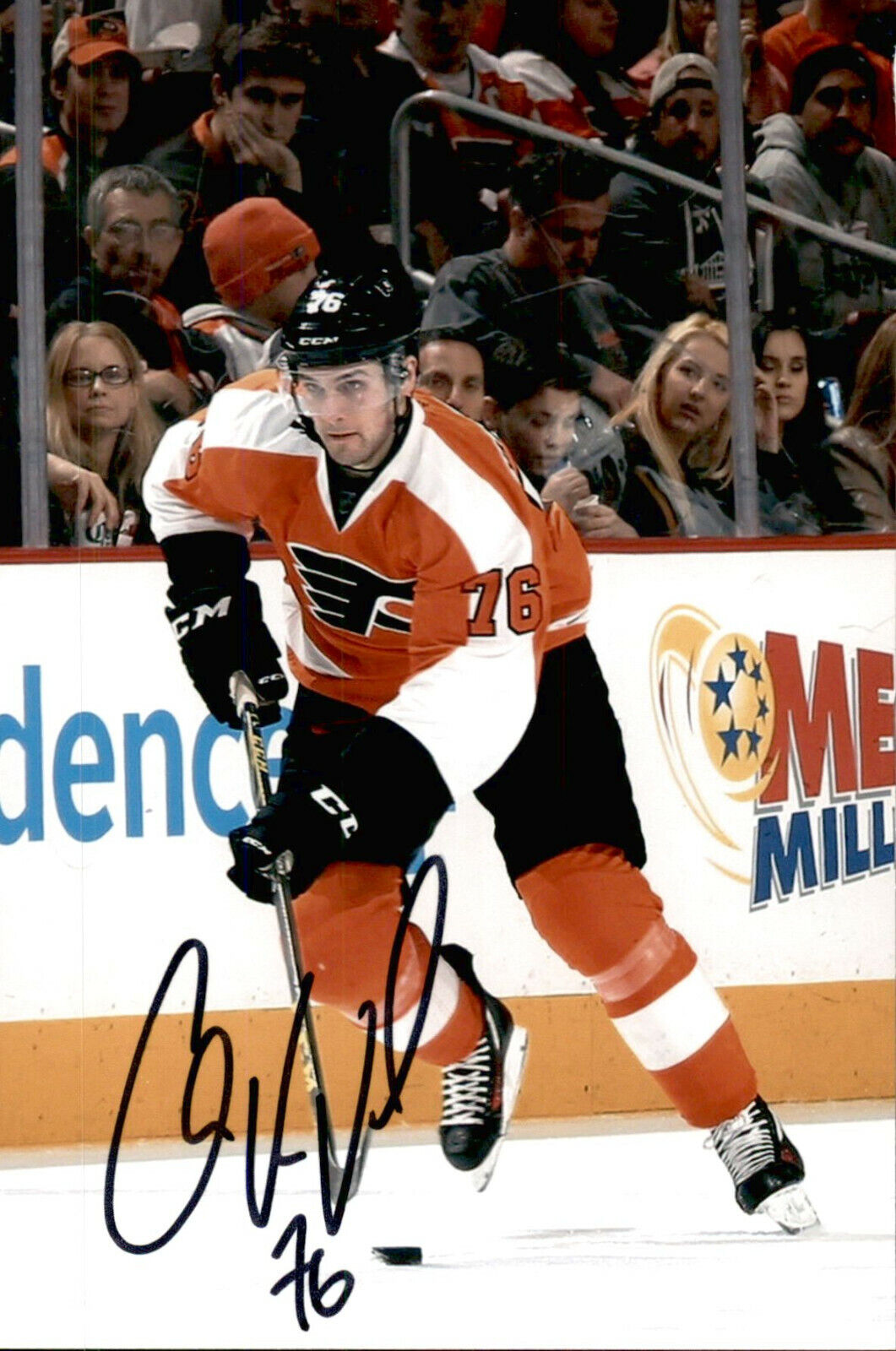 Chris Vandevelde SIGNED 4x6 Photo Poster painting PHILADELPHIA FLYERS #2