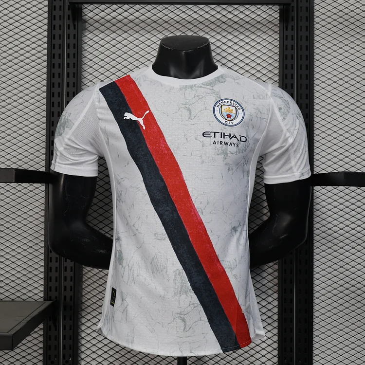 Player Version 2025-2026 Manchester City Club World Home Soccer Jersey