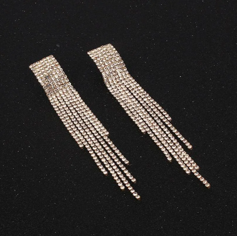Fashion multi-row women shining earings