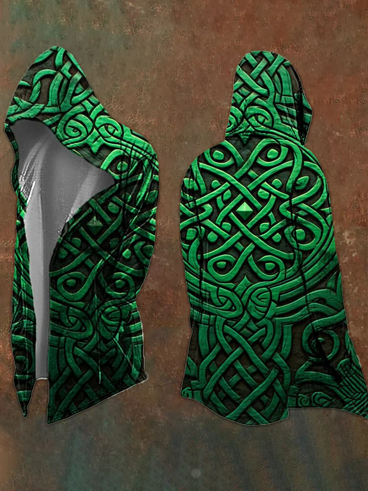 Men's Viking Mythology Tree Of Life Celtic Knot Hooded Jacket / Rvogue / Rvogue
