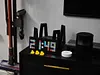 WIFI Creative Tetris Digital Clock LED Digital Electronic Cyberpunk Weather Clock Desktop E-sports ins Technology Sense RGB