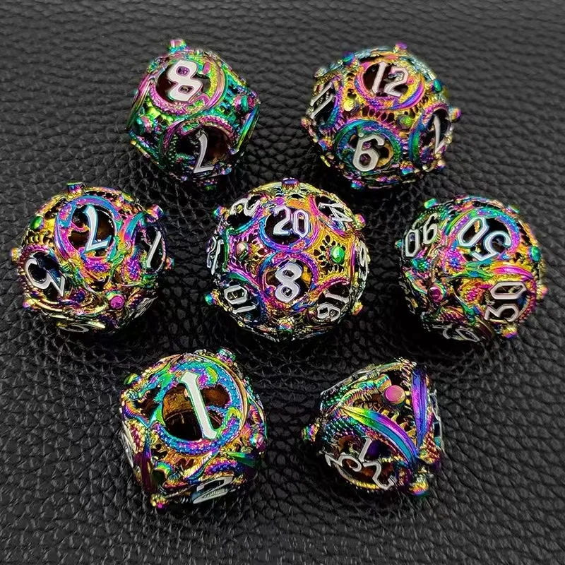 Hollow Metal Dice Set