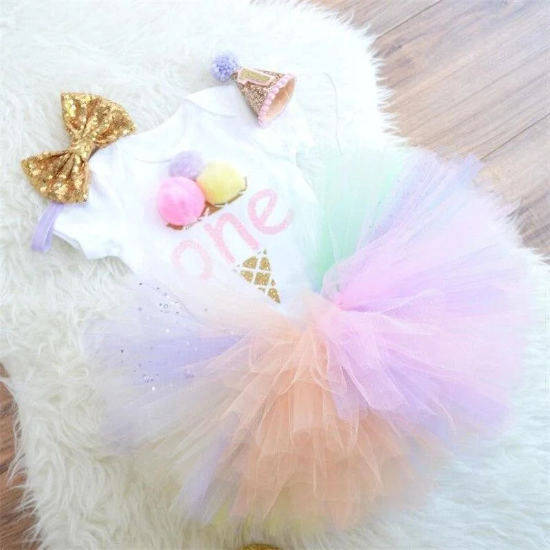 Baby Birthday Dress Unicorn Baby Clothes Christening Gown Dress For Baby Girl Princess Cake Smash Outfit Toddler Clothing Girl