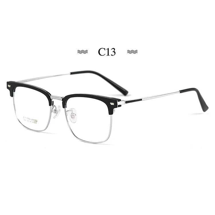 Pure Titanium Glasses Frame with Recipe Men Business Style Male High Quality Eyeglasses Prescription Man Style 2321BJ