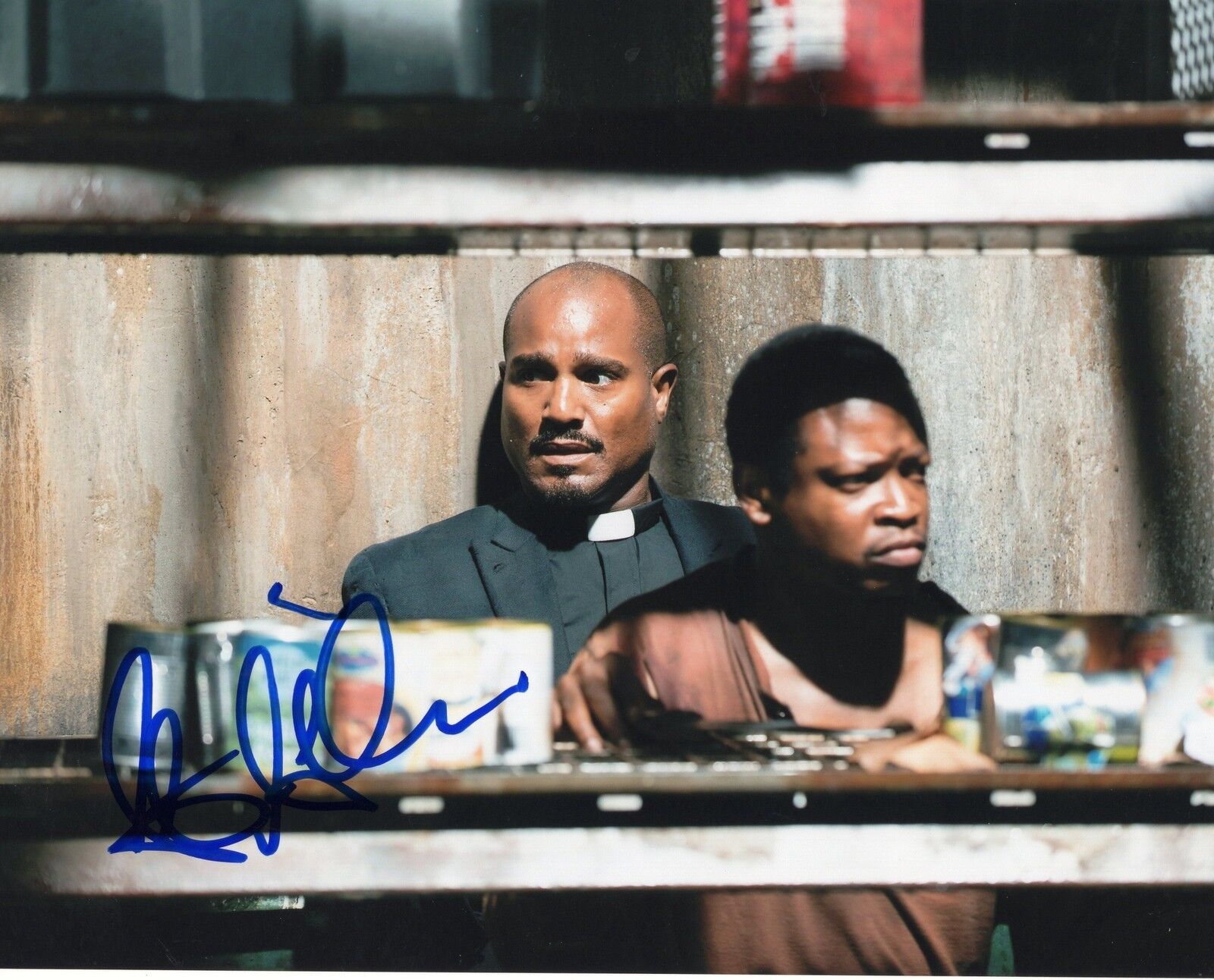 Seth Gilliam The Walking Dead Father Gabriel Stokes Signed 8x10 Photo Poster painting w/COA