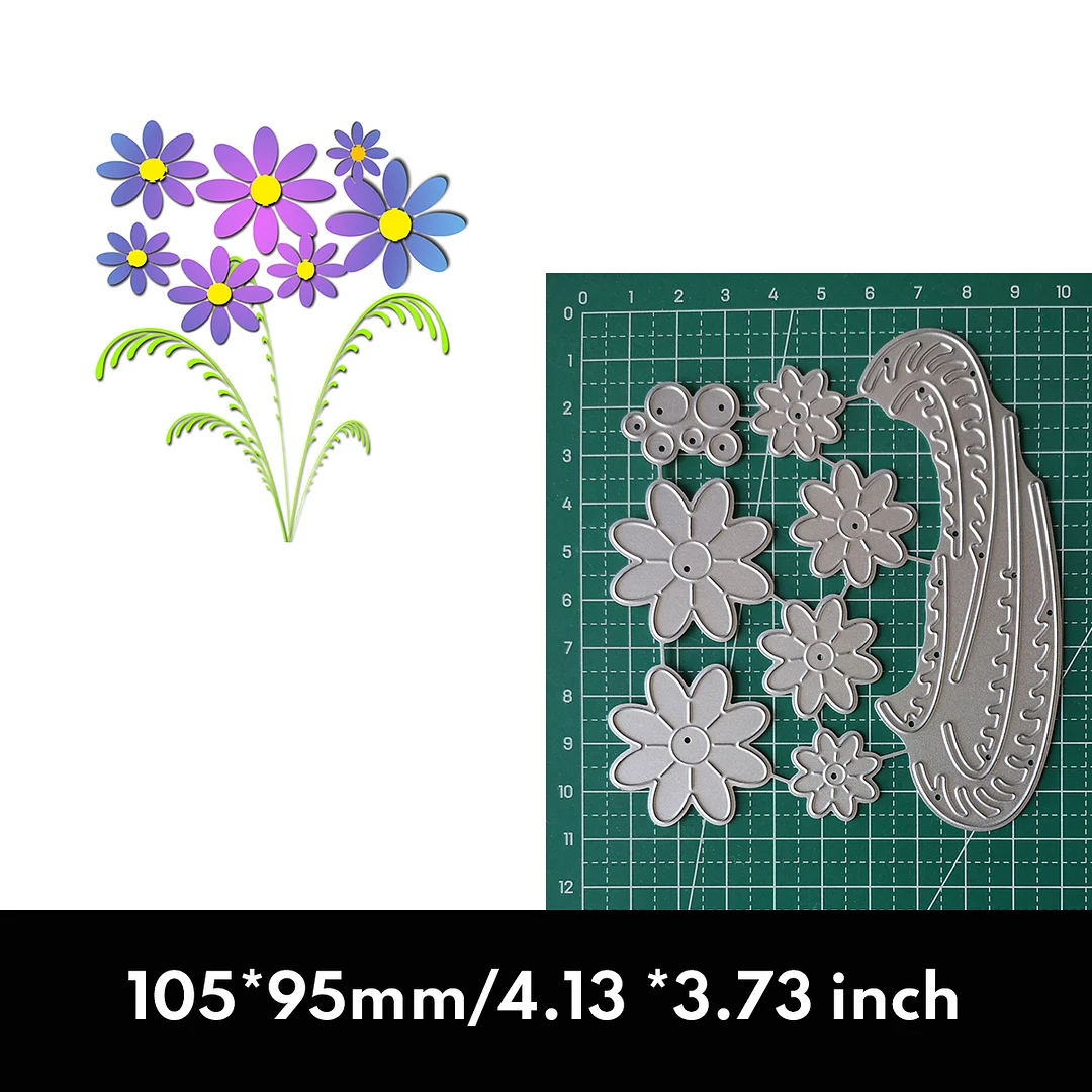 Nigikala Camomile Flowers Crafting Dies Emboss Stencil For Metal Cutting Dies Diy Die Scrapbooking Paper Cut Latest