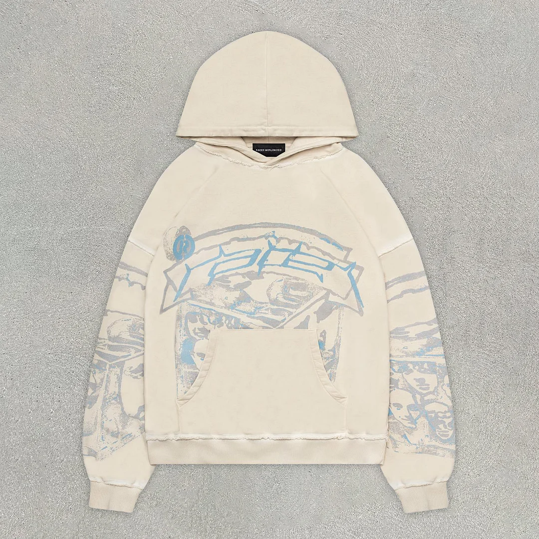 Casual Preppy Long Sleeve Oversized Hoodie
