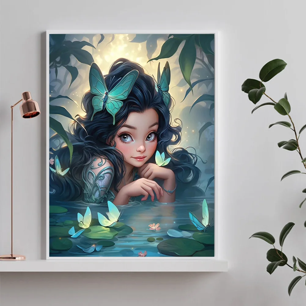 Diamond Painting - Full Round Drill - Elf Girl(Canvas|30*40cm)