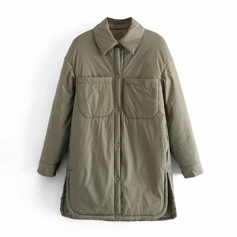 Women's Shirts Jackets Thin Parka Oversize
