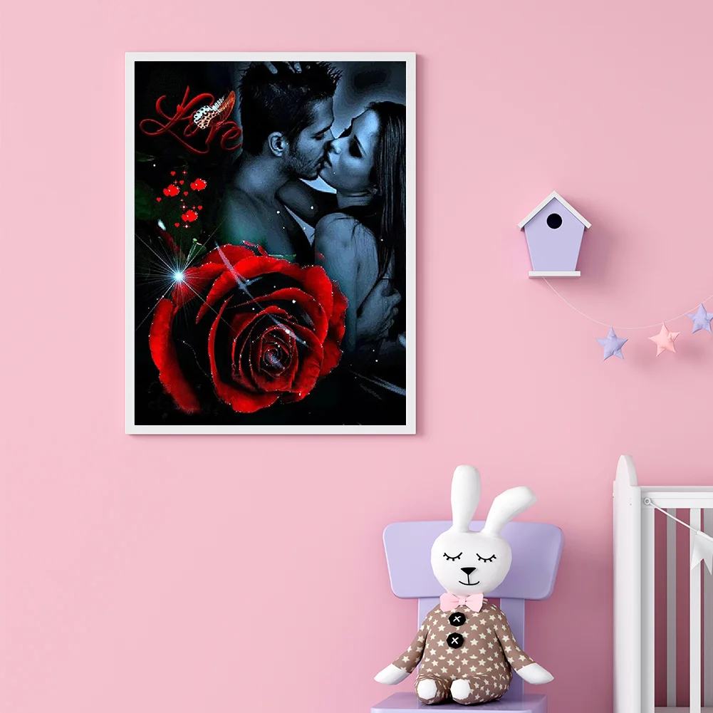 Diamond Painting - Full Round Drill - Rose Love