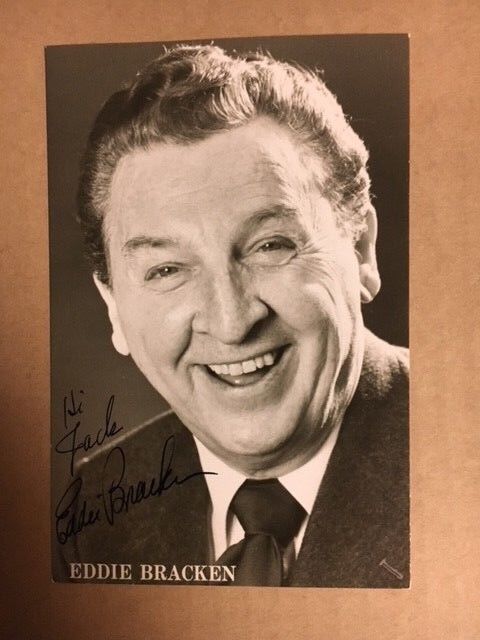 Eddie Bracken Vintage Signed 4x6 Postcard Auction House COA