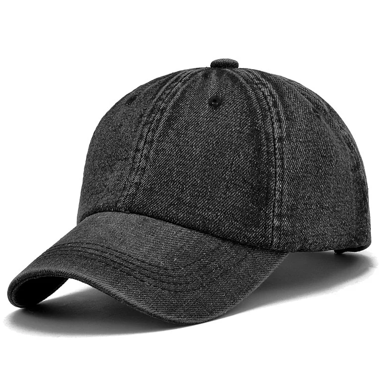 Unisex Solid Denim Baseball Cap Blank Washed Jean Hat Casquette Adjustable Snapback Hats Caps For Men And Women